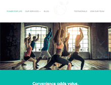 Tablet Screenshot of powerforlifefitness.com